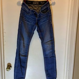 Buckle black Womens jeans 24x34 skinny